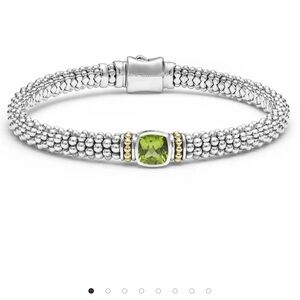 Lagos Peridot Caviar Bracelet 6mm